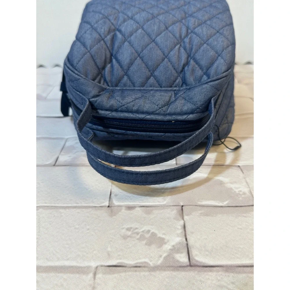 Vera Bradley Lunch Bunch Quilted Denim Insulated Lunch Bag Indigo Blue 24761-L81